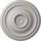 Ekena Millwork Traditional Ceiling Medallion (Fits Canopies up to 4"), 14 3/4"OD x 1 3/4"P, Ultra Pure White CM14TRUWF - alternate 1
